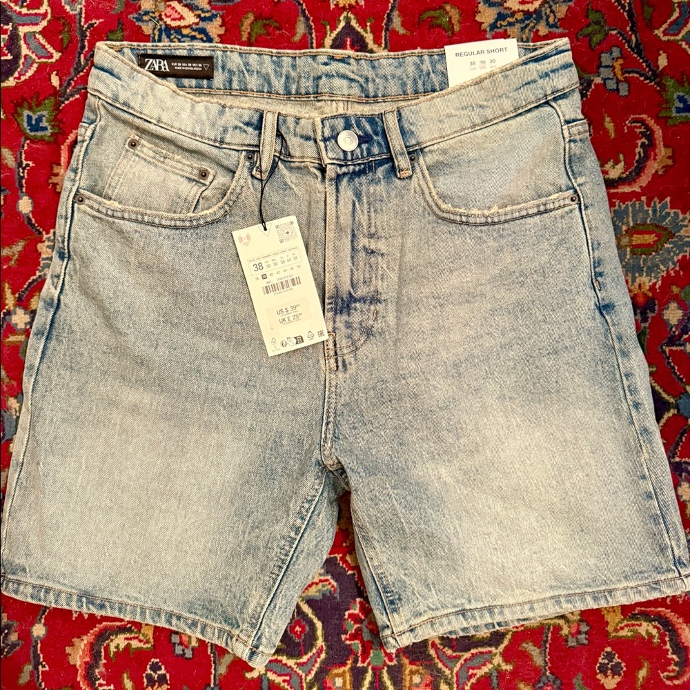 NWT Men’s Zara denim shorts